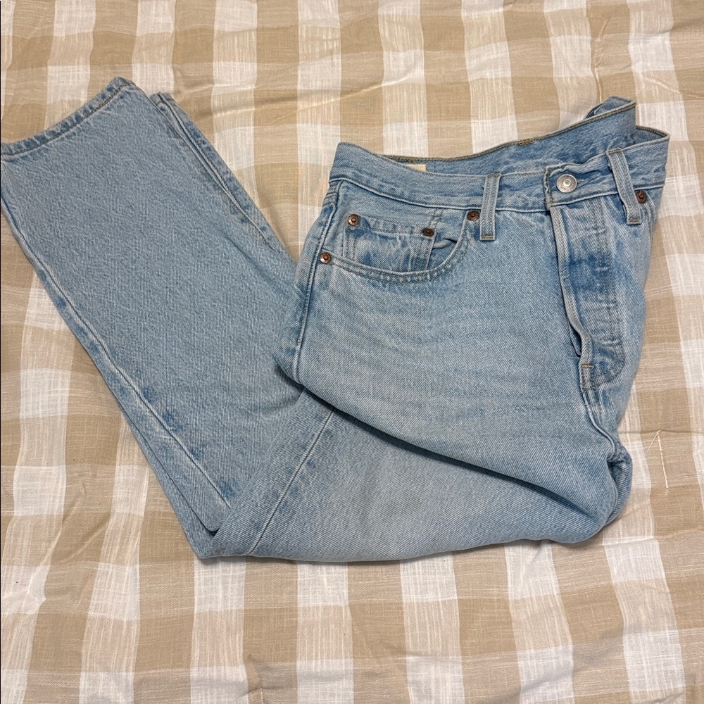 Levi’s 501 Light Blue Denim Jeans size 26 x 26
